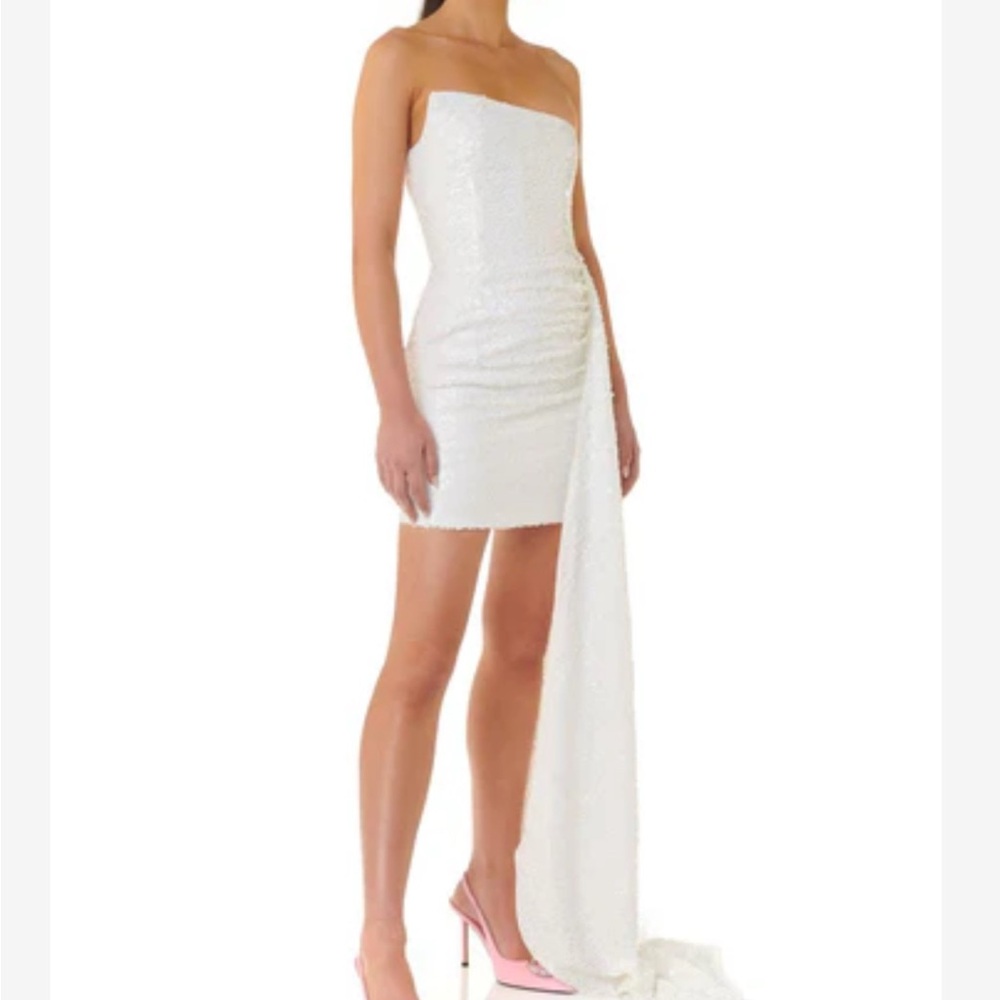 Second Look Sequin Wedding Dress with Train